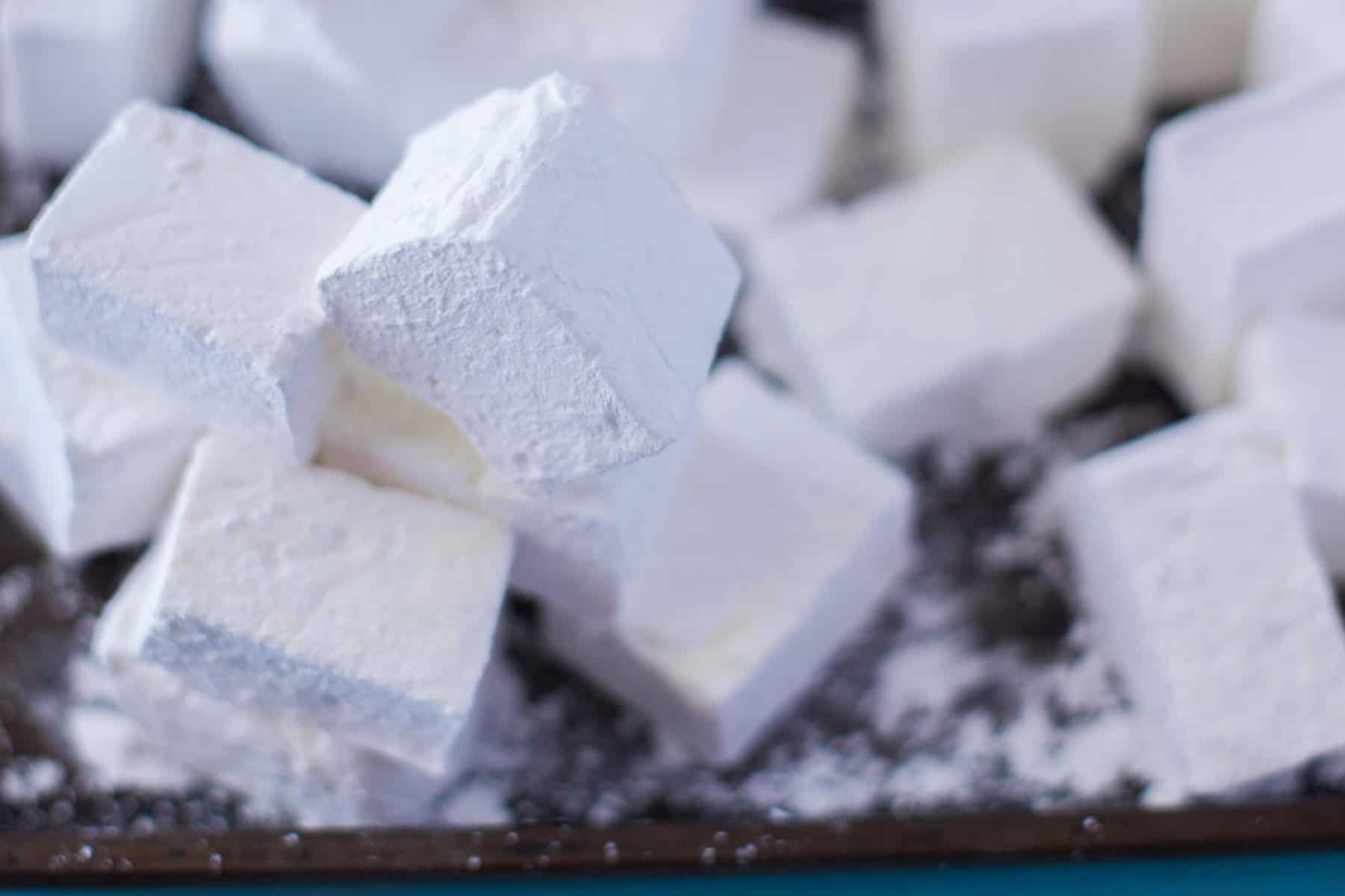  A batch of homemade marshmallows, guaranteed to impress your friends and family.