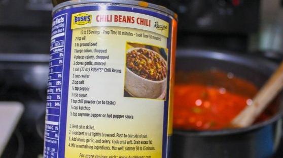  A bowl of hearty chili to warm your soul on a chilly day.