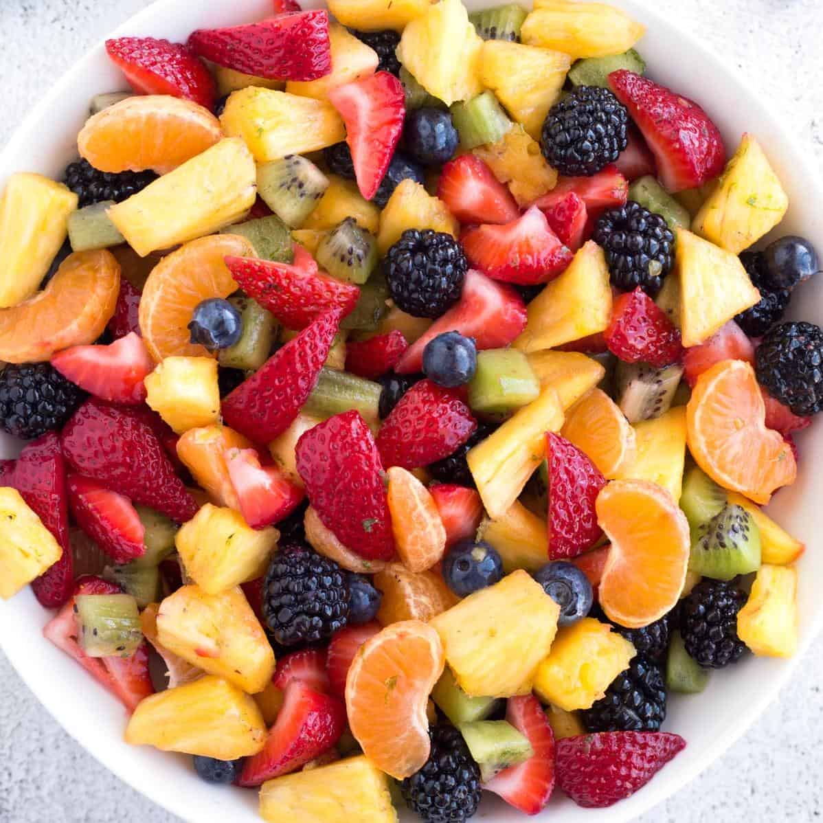  A colorful mix of fruits to brighten up your camping trip.
