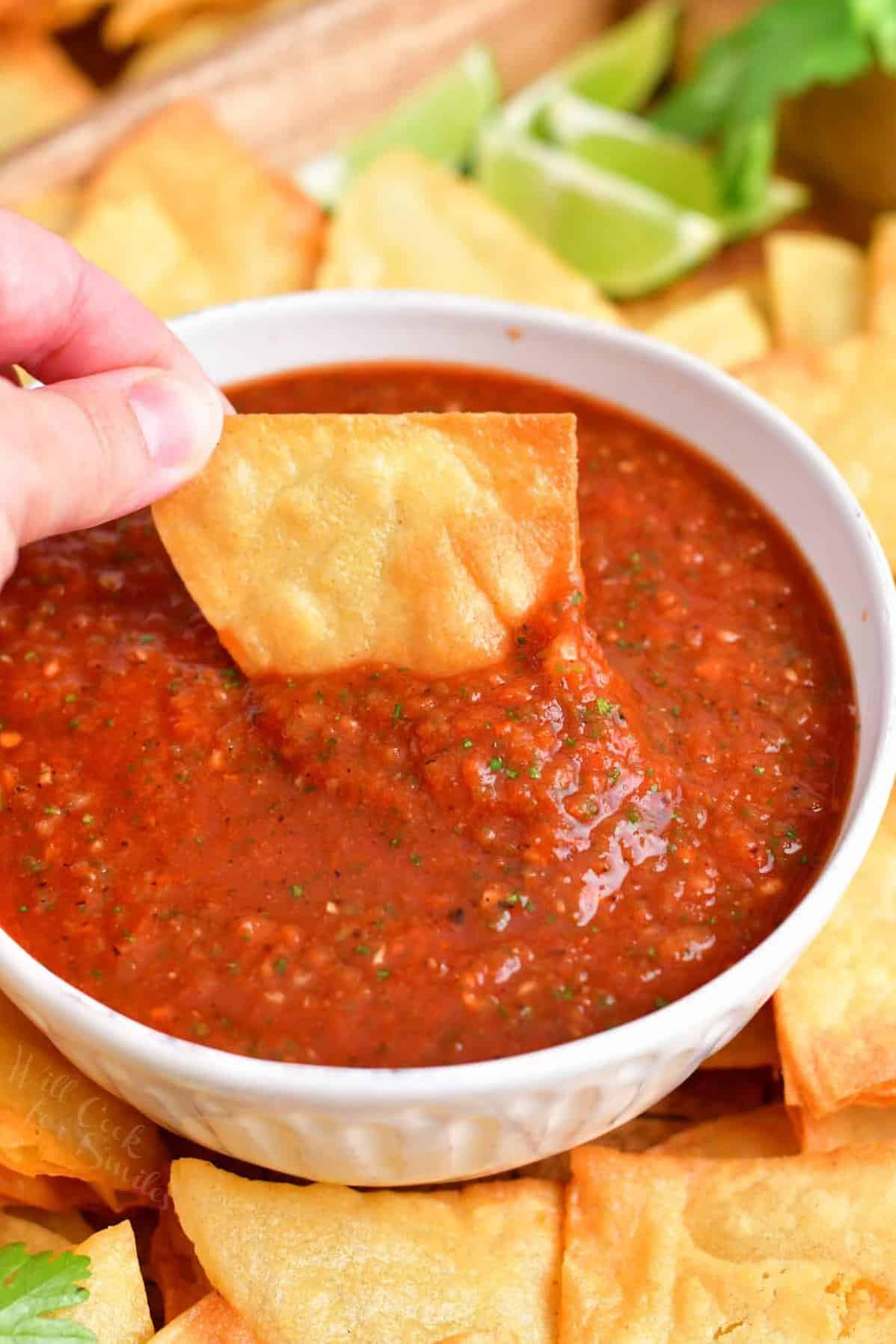  A colorful mix of ingredients will make your salsa look as good as it tastes.
