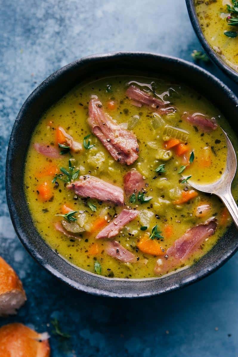  A colorful twist on a classic split pea soup