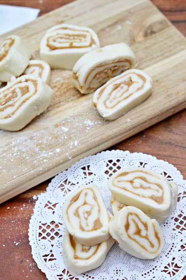  A delectable peanut butter roll candy that will melt in your mouth!
