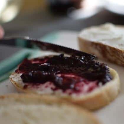  A dollop of grape butter on toast is the ultimate breakfast indulgence.