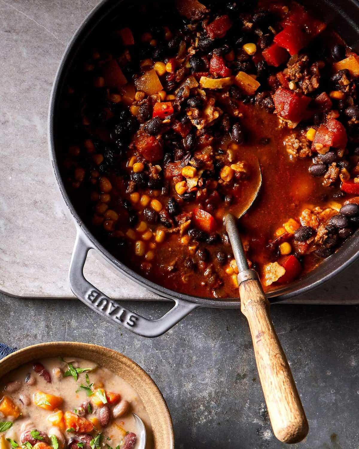  A hearty bowl of chili is the ultimate comfort food on a chilly day.