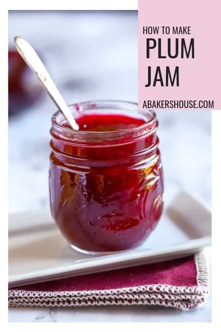  A jar of homemade plum jam is like a hug in a jar.
