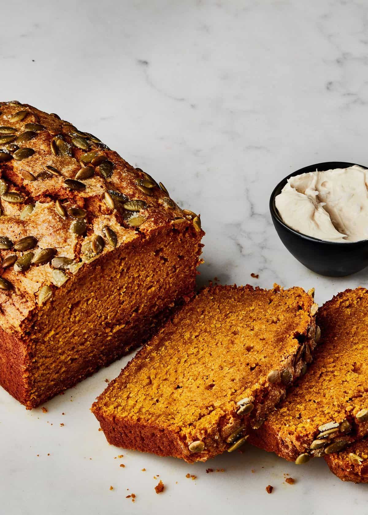  A slice of fall heaven: our maple pumpkin loaf