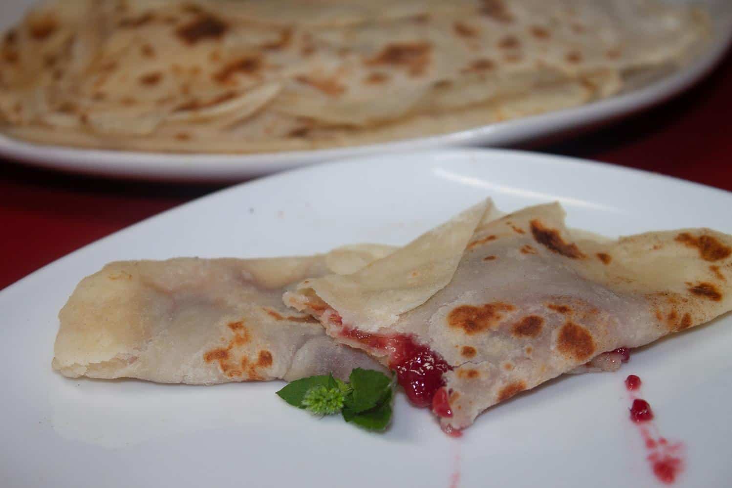  A stack of warm, fresh-off-the-griddle lefse waiting to be devoured