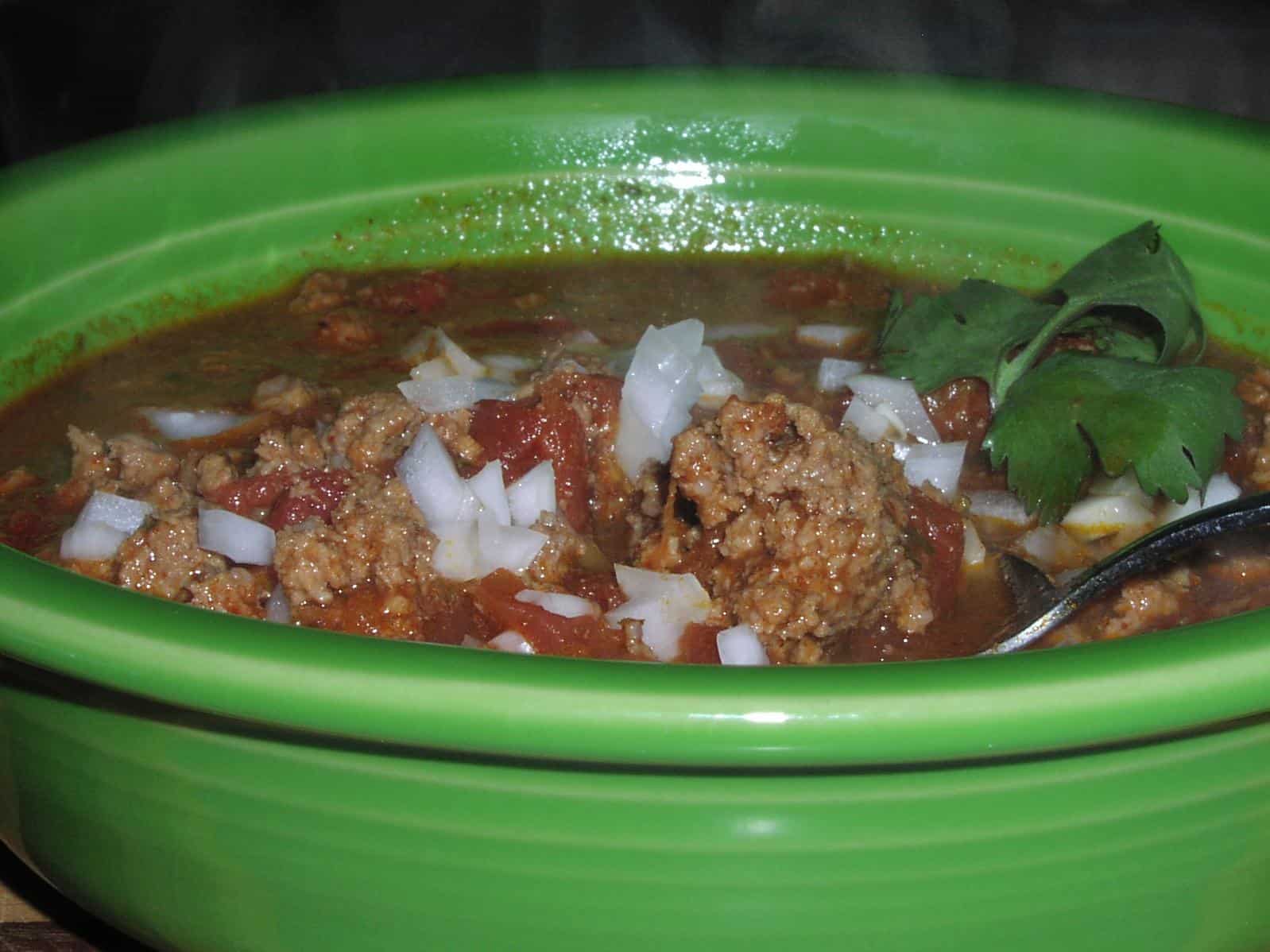  A warm and hearty bowl of chili, perfect for chilly days!