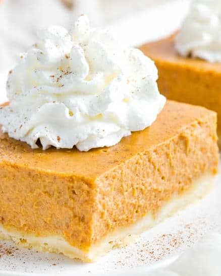  Behold the beauty of this Chunky Pumpkin Pie!