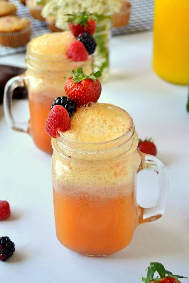 Cheers to a delicious and refreshing Triple Berry Mimosa