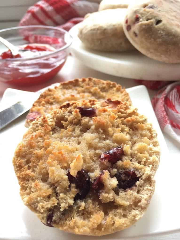 Tangy and Sweet Cranberry English Muffins Recipe