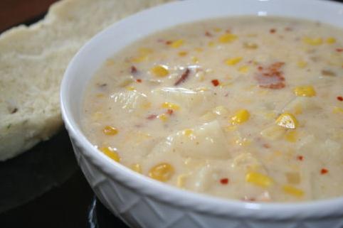  Creamy and flavorful, this corn chowder is the ultimate comfort food.