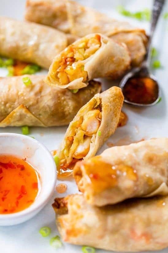  Don't let the delicate appearance fool you, these eggrolls pack a flavorful punch.