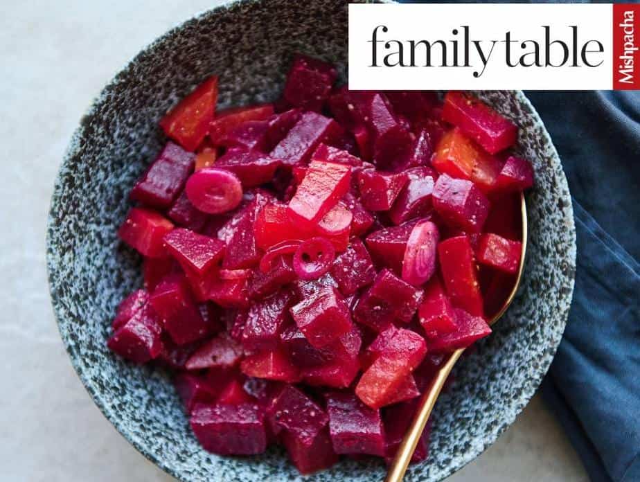 Quick and Easy No Cook Shabbat Beet Salad