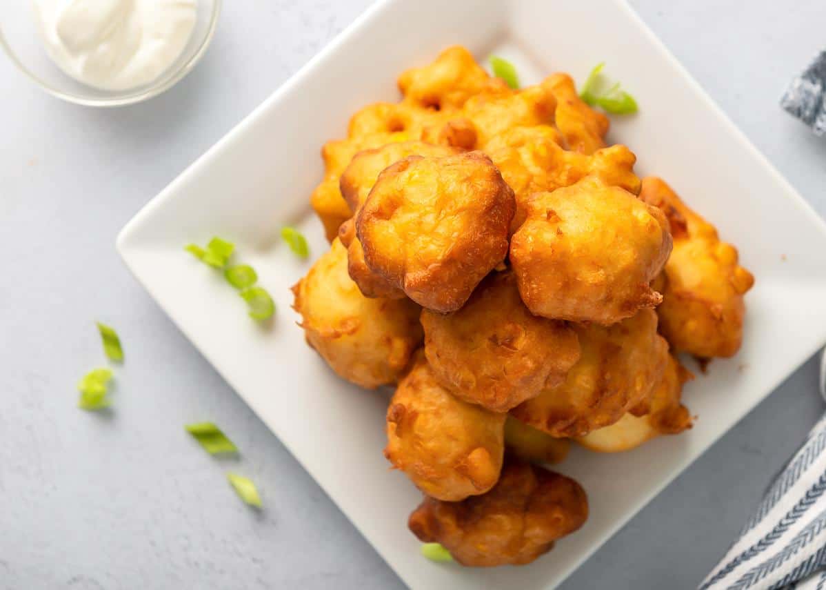  Enjoy these fritters as a snack or as a side dish to your favorite meal.