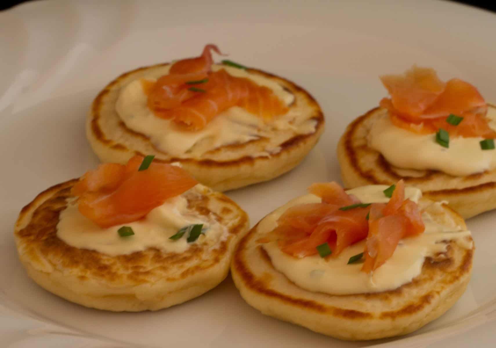  Get your brunch on with this delicious and indulgent smoked salmon pancake recipe.