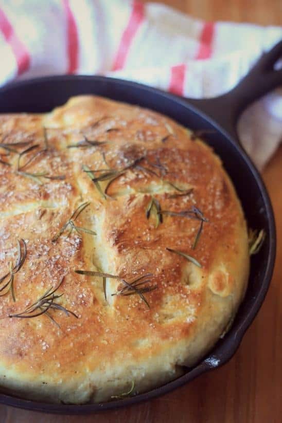  Golden brown and crispy, this skillet bread is a must-try!