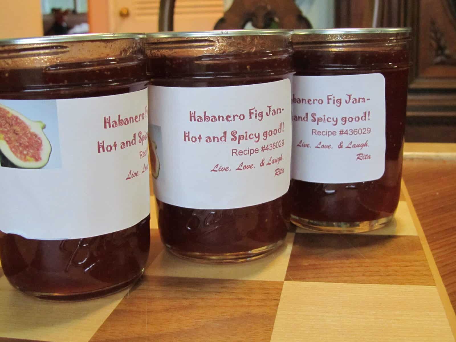 Habanero Fig Jam-Hot and Spicy Good!