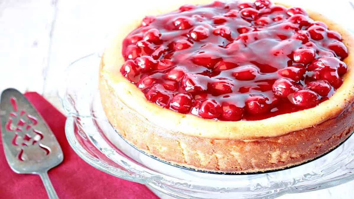  Layers of creamy cheese and juicy cherries.