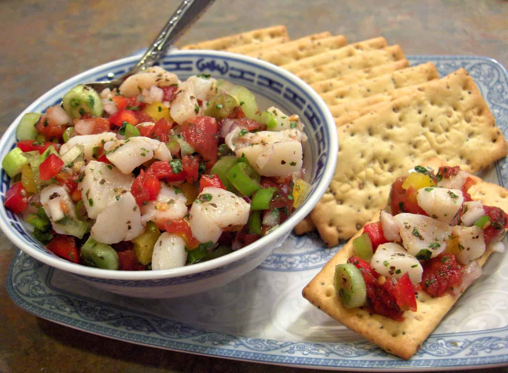  Let's spice things up with this zesty ceviche that bursts with flavor.