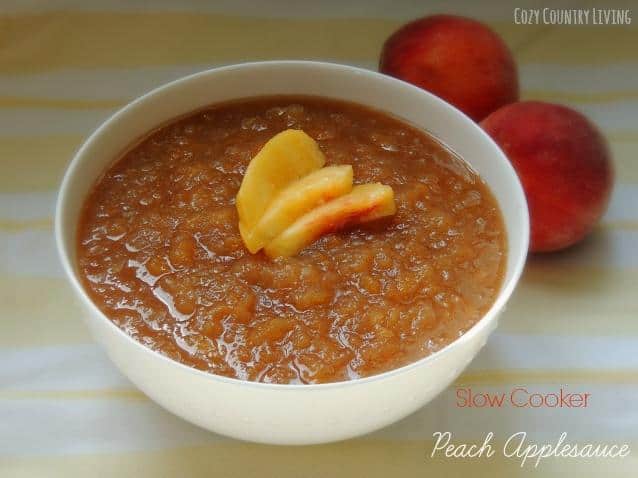  Perfect for a summer snack, this refreshing applesauce is a great way to use up any extra peaches and apples in your pantry.