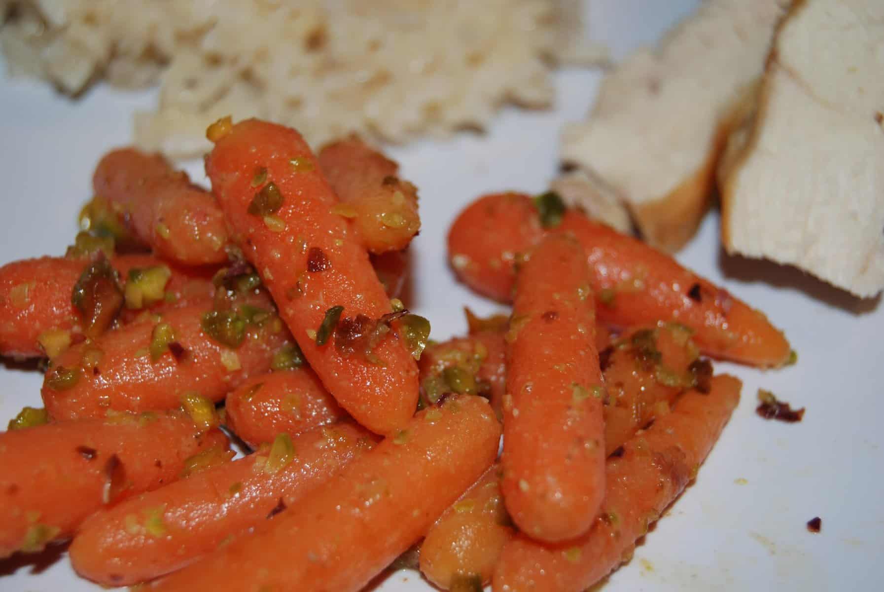 Pistachio,Lemon & Honey Glazed Carrots