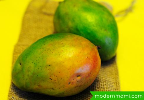  Savoring the sweet, juicy goodness of fresh mango.