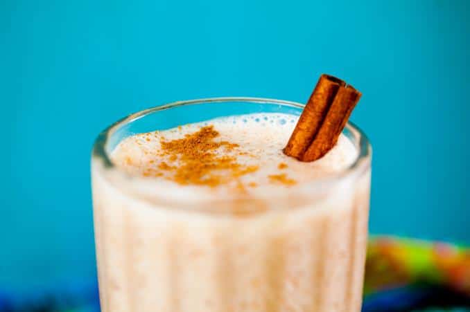  Start your day off right with a refreshing horchata smoothie.