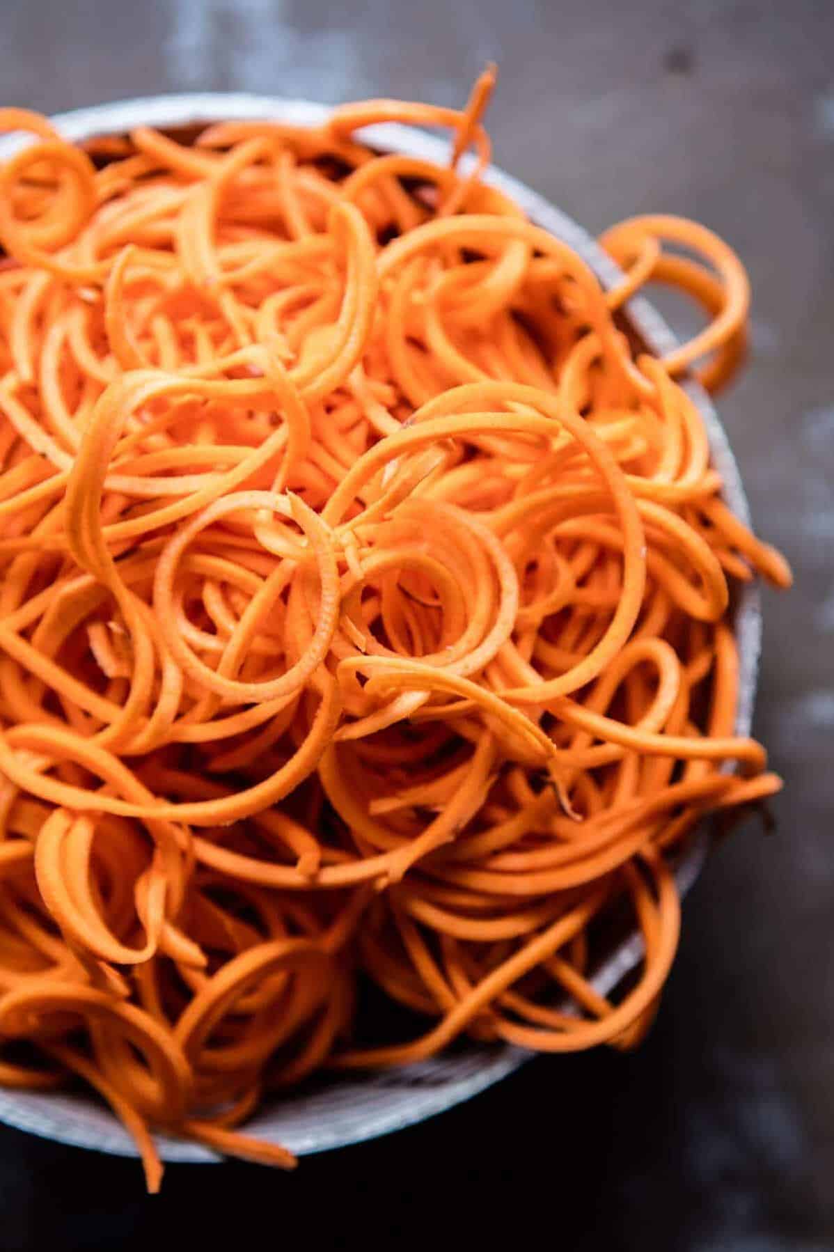  Sweet potato noodles ready for cooking