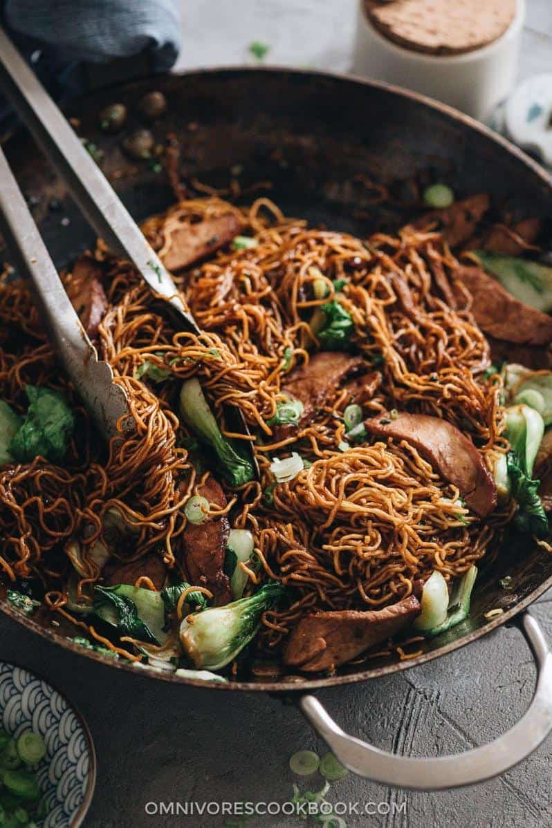 The soft and chewy chow fun noodles are the perfect base for the dish.