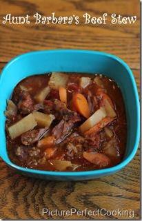  The tender beef and veggies in this stew make for a delicious and satisfying meal.