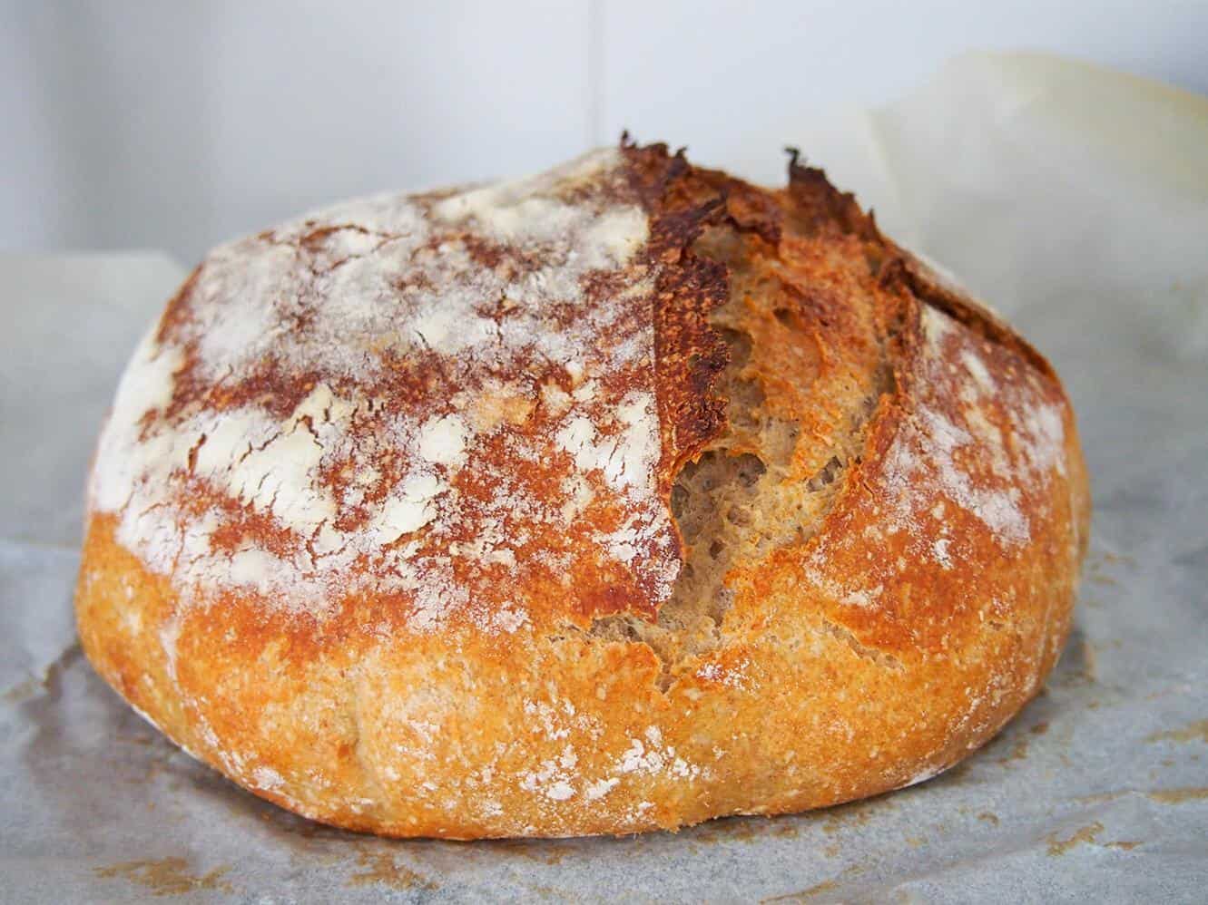  The texture of the bread is light and airy, with a firm and satisfying crust.