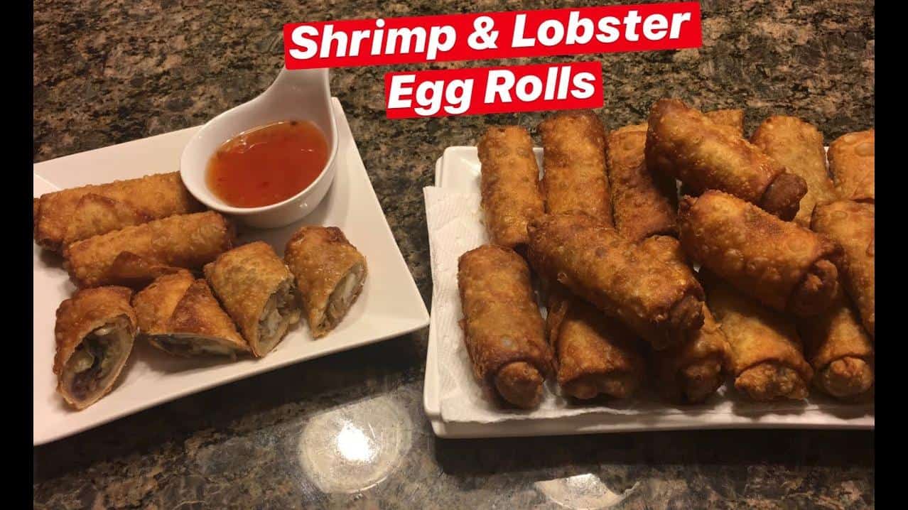  These crispy eggrolls are packed with juicy shrimp and succulent lobster.