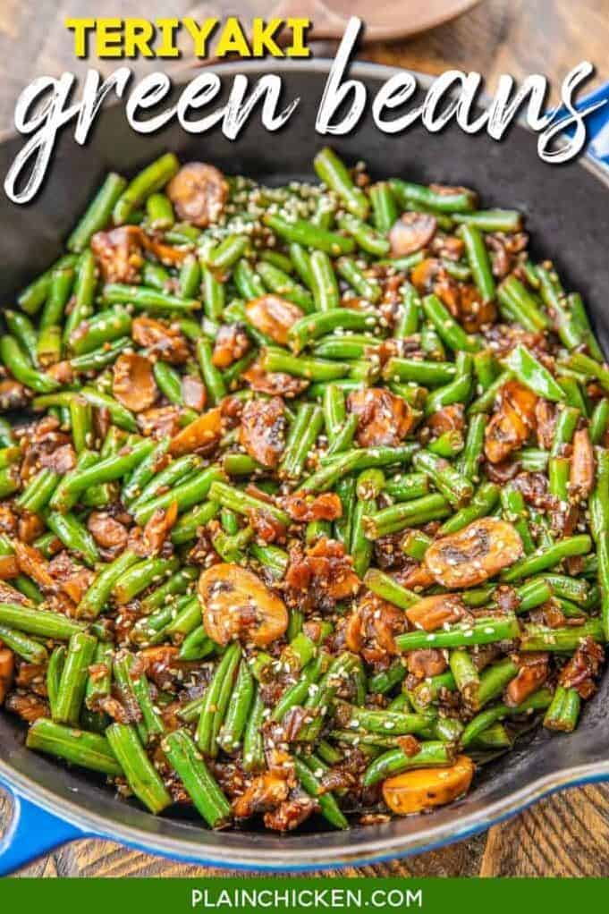  These Teriyaki Green Beans are so delicious, you'll forget they're healthy!