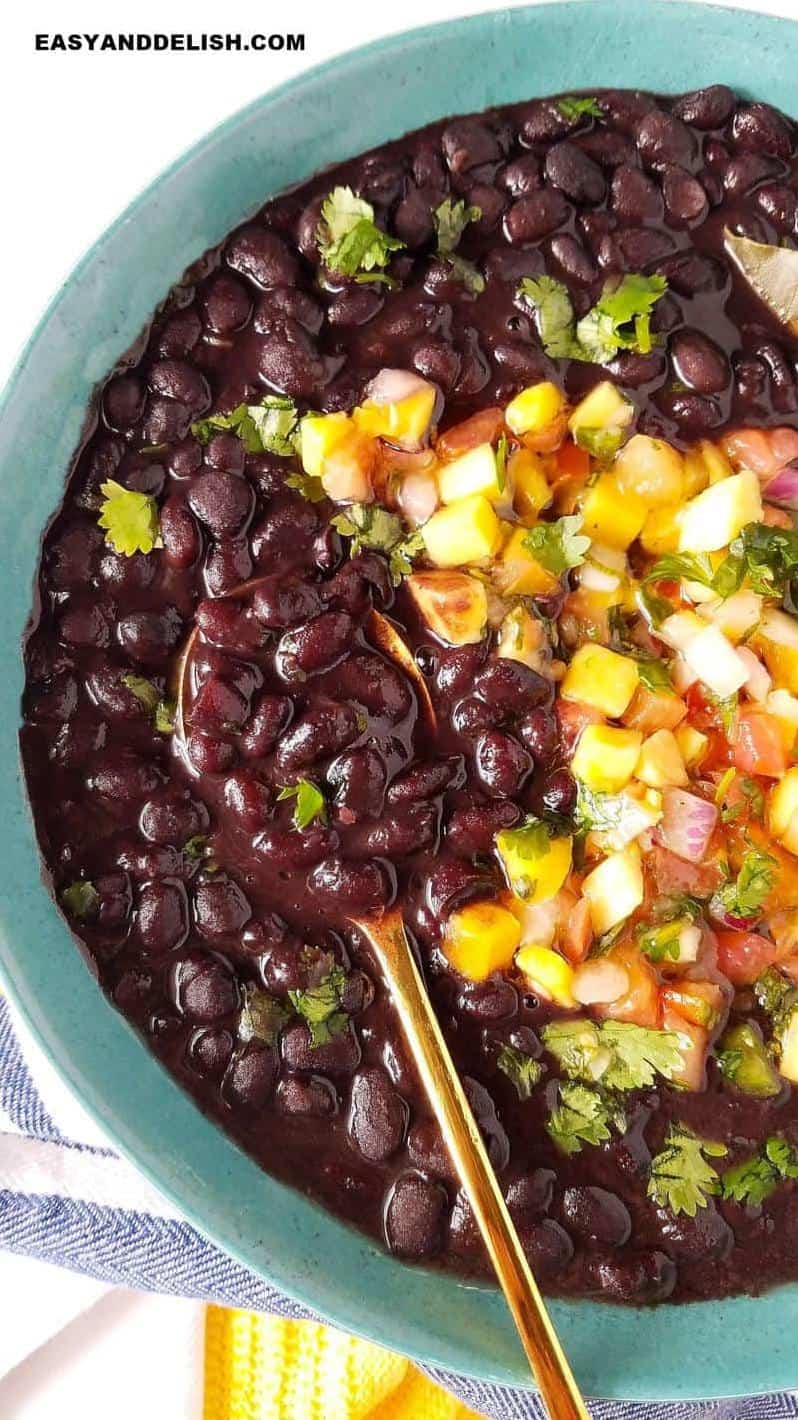  These vegetarian black beans are the ultimate comfort food!