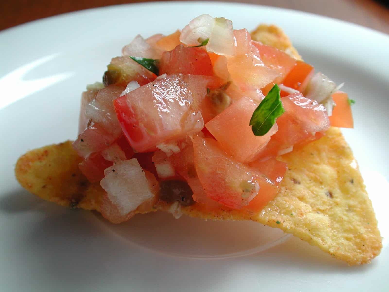  This pico de gallo is the perfect topping for any dish.