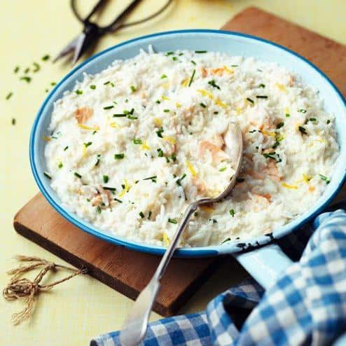  This salmon risotto is ready in no time!