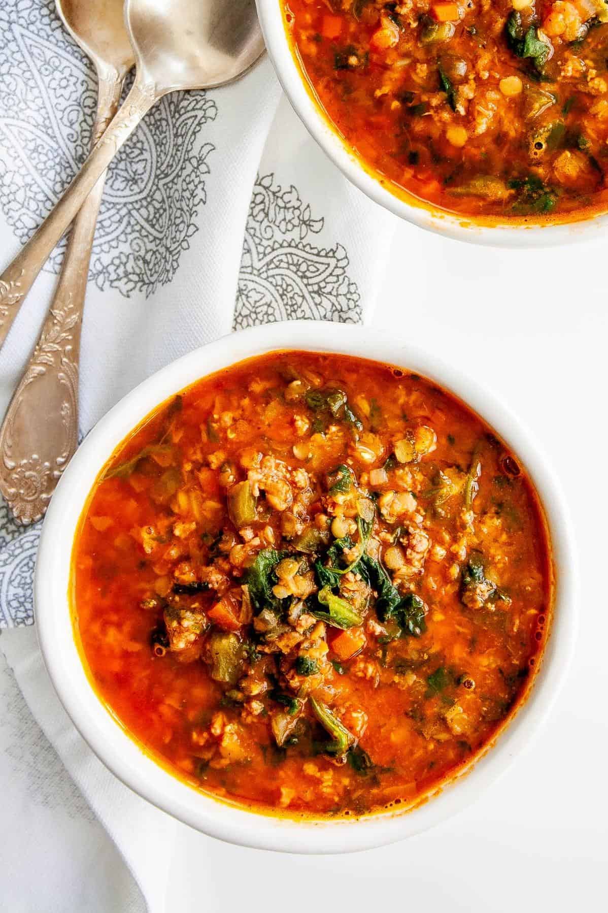  This soup is packed with protein and fiber, making it a great option for anyone watching their diet.