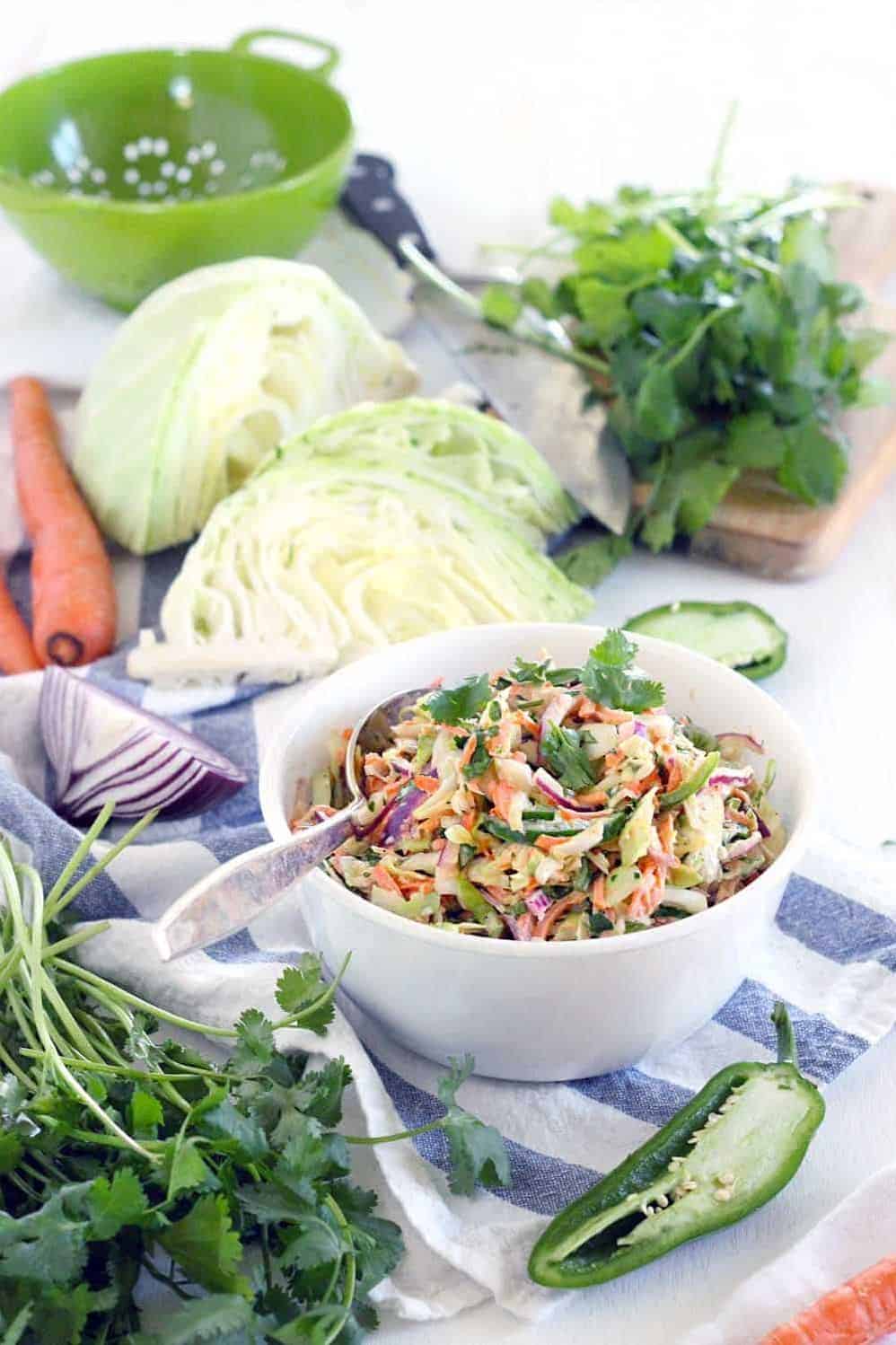  Toss together this slaw for a refreshing addition to any meal.