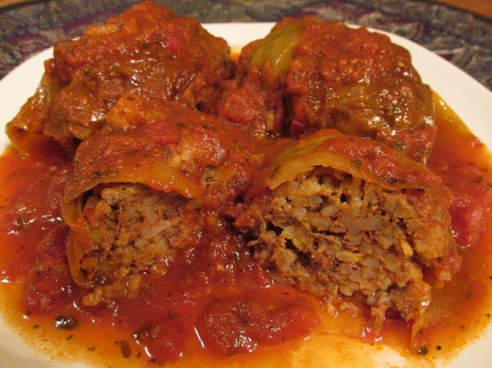  With crispy edges and a juicy center, these cabbage rolls are a delicious treat for any meat lover.